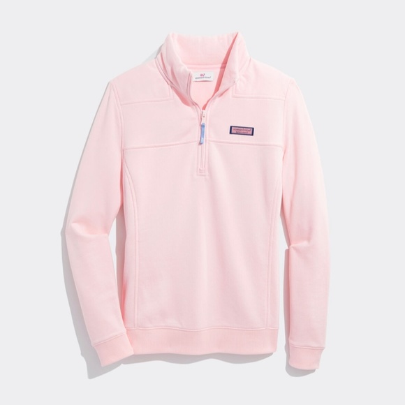 Vineyard Vines | Light Pink Quarter Zip Pullover - Picture 2 of 8
